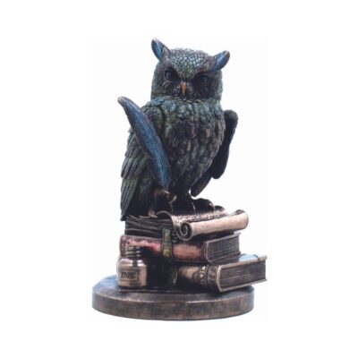 resin-bronze-statues-owl-23cm